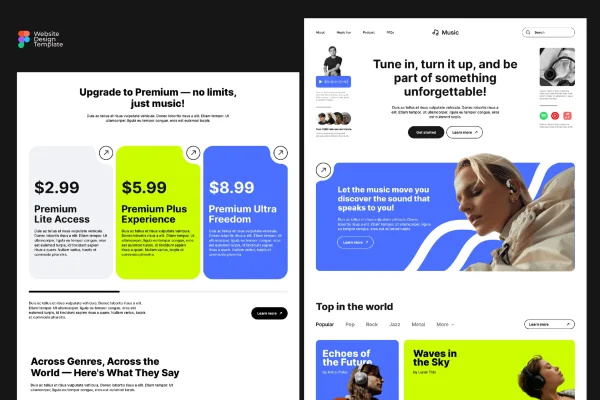 Musisica - Website Template